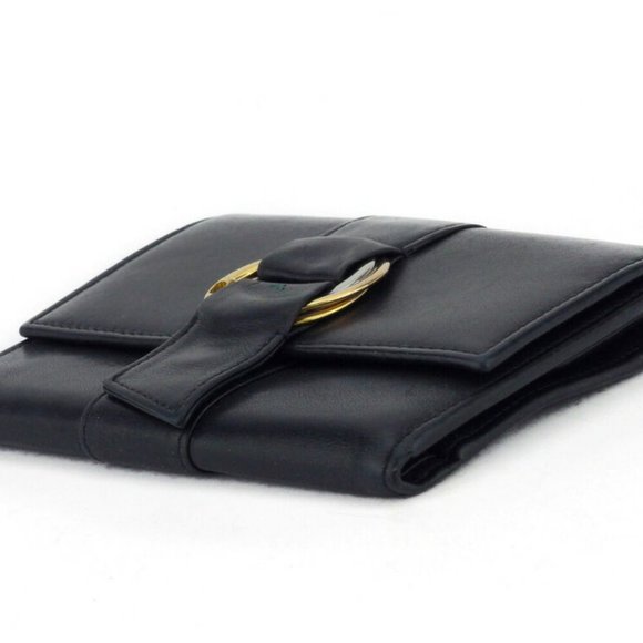 Cartier tri-fold wallet Trinity-based leather Auth used T9952 - Picture 3 of 8